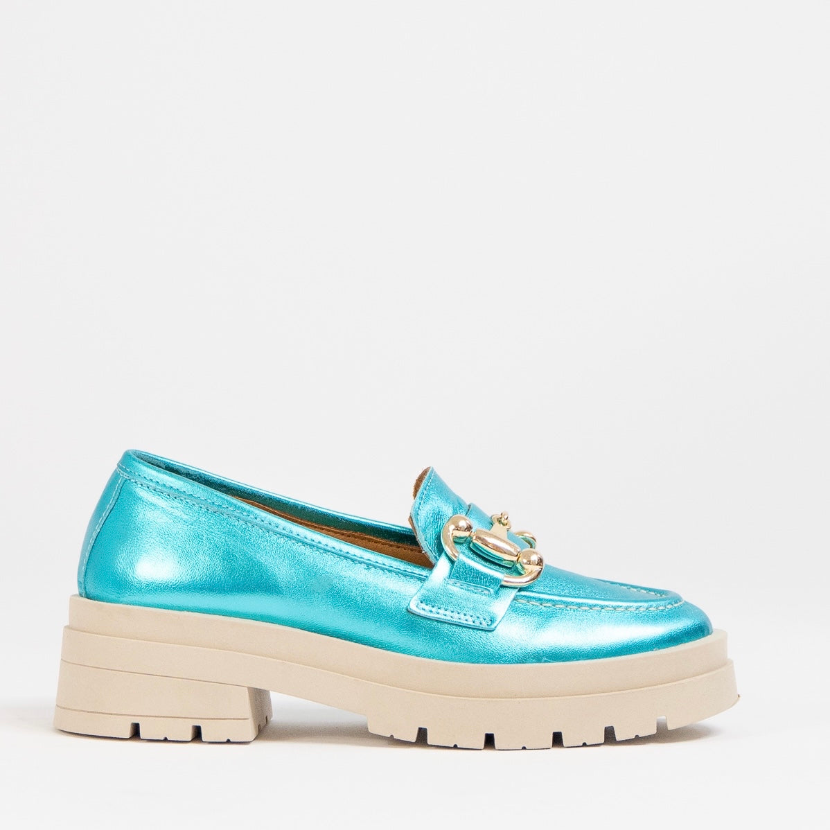 Hailey on sale metallic loafer